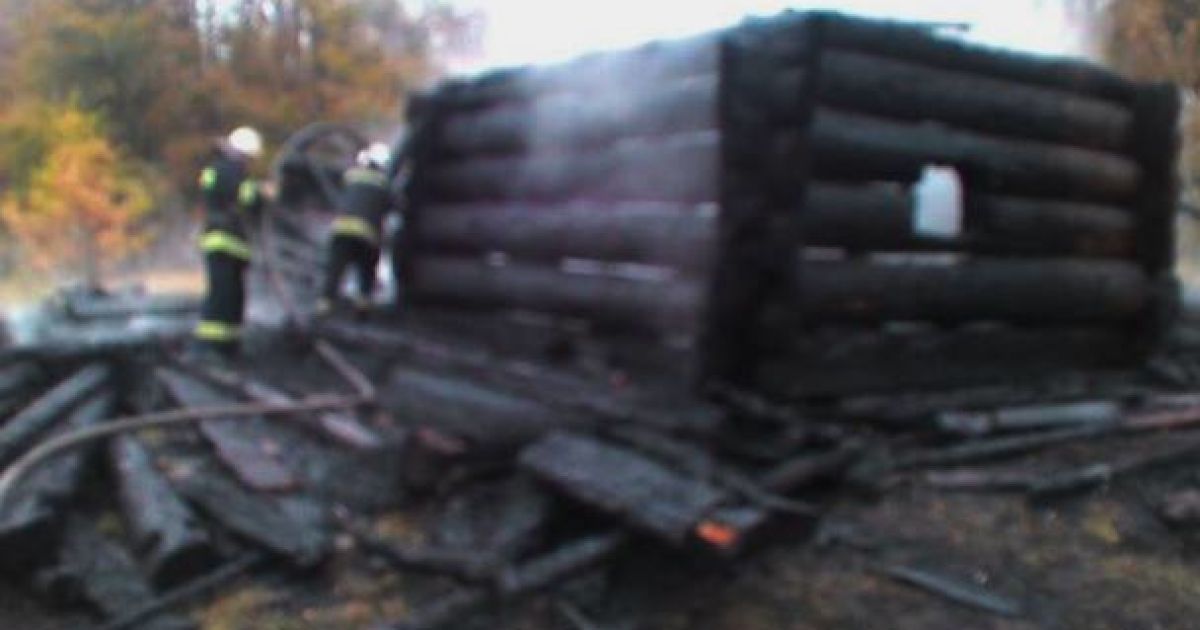 Пожежа у Пирогові_2 / © Управління ДСНС Києва