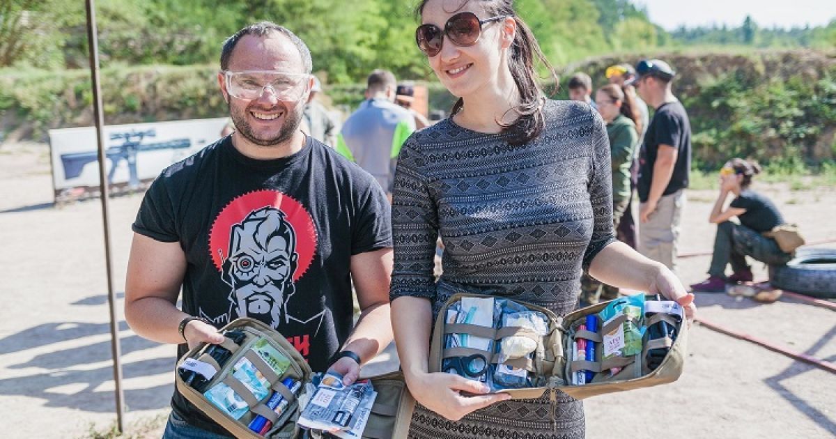 Витвицкая прошла курс тактической медицины / © пресс-служба канала "1+1"