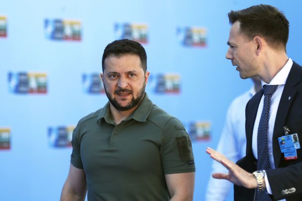 Зеленский прибыл на второй день саммита НАТО в Вильнюсе 12 июля / © Associated Press