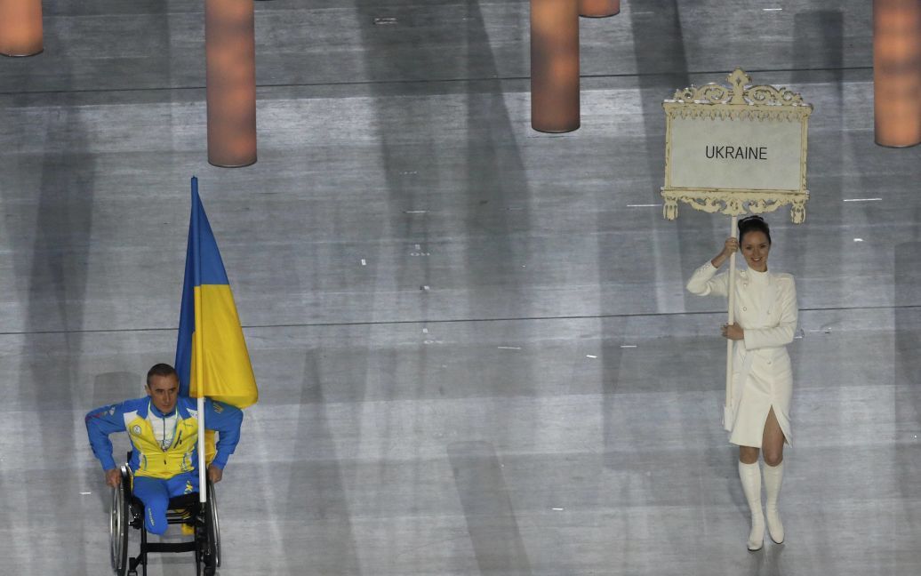 Михаил Ткаченко был единственным из украинцев, кто принял участие в открытии Паралимпиады в Сочи / © Reuters