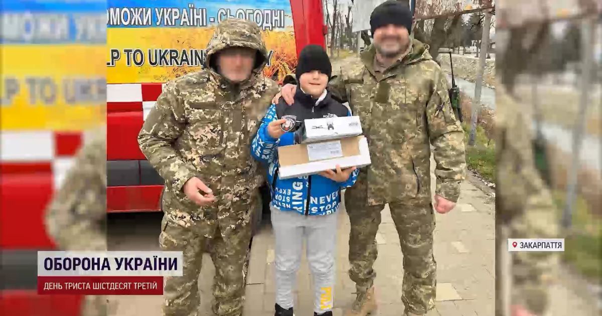 11-летний закарпатец увлекся работой военных и взялся помочь бойцам из Бахмута