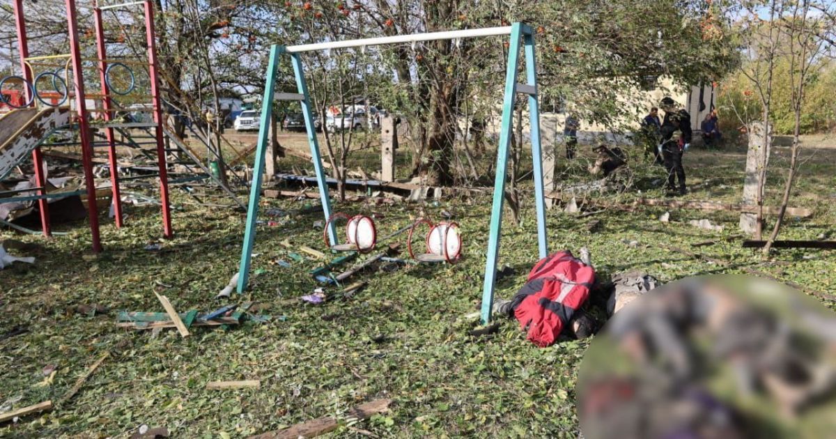 Последствия ракетного удара по селу Гроза Харьковской области 5 октября 2023 года