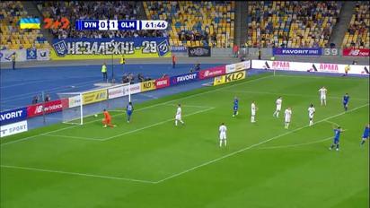 Динамо - Олімпік - 1:1. Відео голу Циганкова