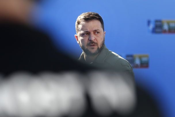 Зеленский прибыл на второй день саммита НАТО в Вильнюсе 12 июля / © Associated Press