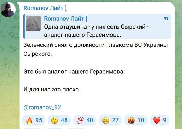 Реакція воєнкорів на призначення Драпатого / © соцмережі