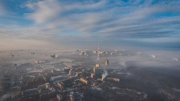 Дымка в Киеве, фото Максима Кудимця / © facebook.com/Максим Кудимец