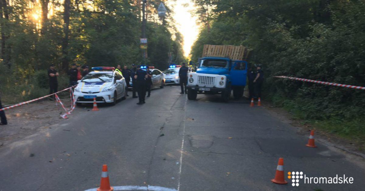 стрілянина на оболоні через вирубку лісу_2 / © Громадське ТБ