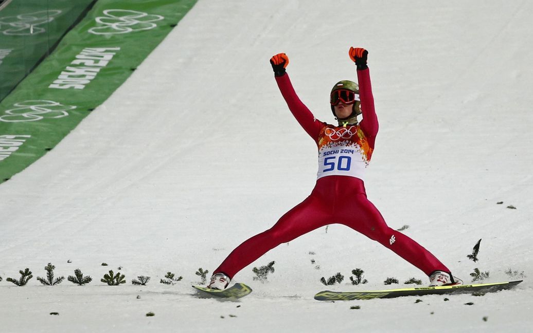 Летающий лыжник Камил Стох выиграл золото на трамплине К-95 / © Reuters