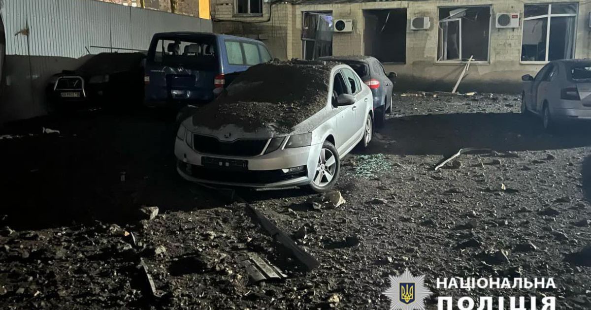 Наслідки атаки на Київ 12 лютого / Фото: Національна поліція