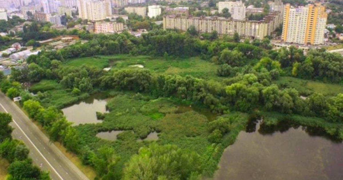 В Киеве общине вернули земельный участок в нижнем каскаде Совских прудов