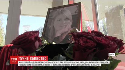 В ВР требуют создать временную следственную комиссию по расследованию нападения на Екатерину Гандзюк