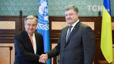 порошенко і гутерреш_1 / © twitter/Петр Порошенко