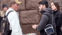 У Києві блогер нахабно чіплявся до військового. Фото: скриншот з відео.