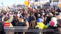 Полиция силой разблокировала дорогу, которую перекрыли продавцы с рынка "7 километр"