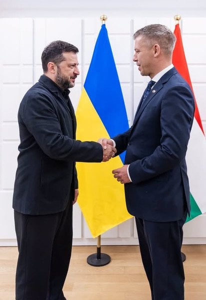 Володимир Зеленський та Петер Мадяр