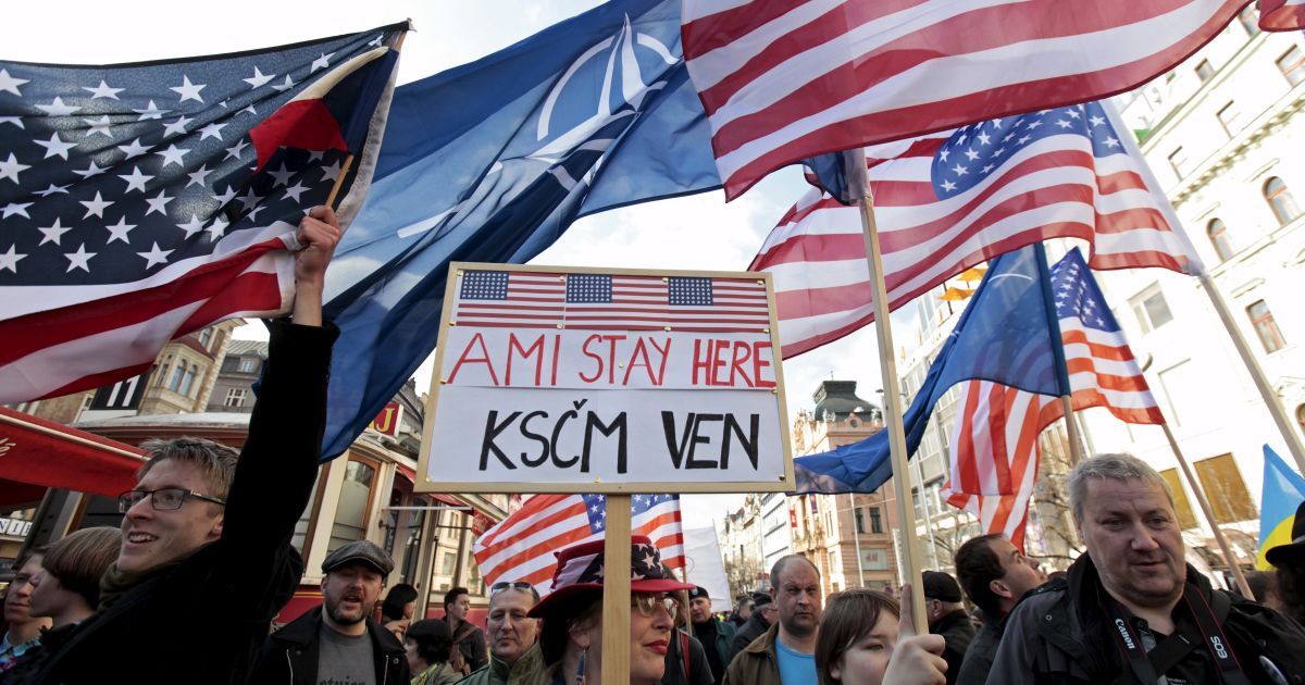 Акция в поддержку военных США. / © Reuters