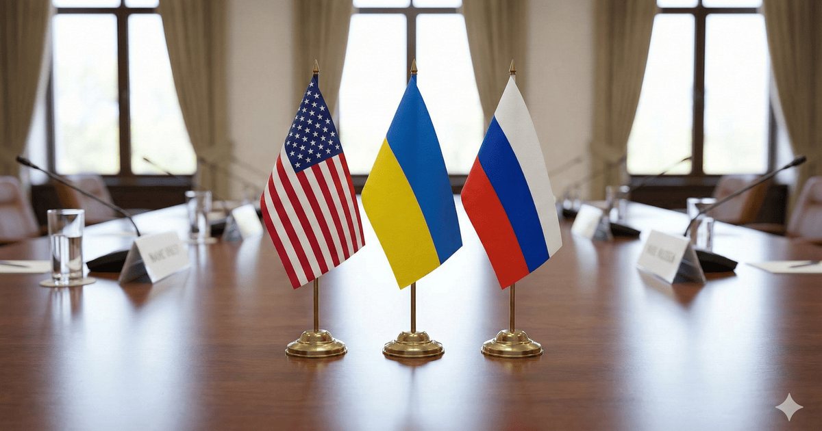 Прапори США, України та Росії
