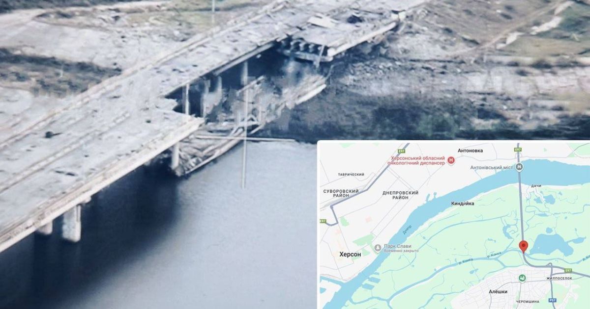 Россияне уничтожили мост в Олешках, ожидая наступления СОУ