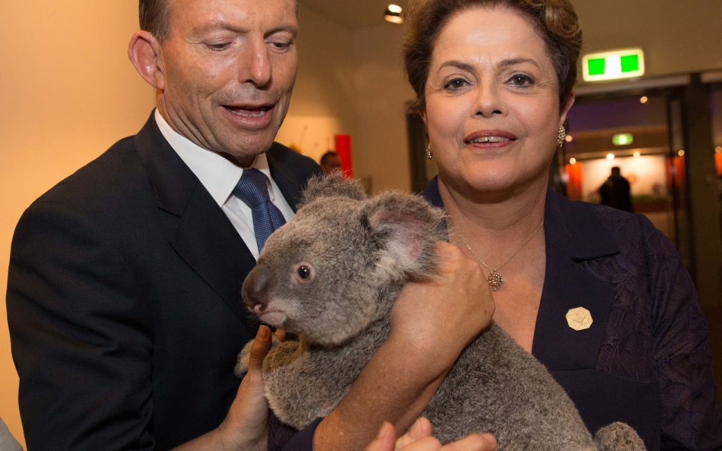 Перед самітом G20 його учасники фотографувалися з коалами. / © Reuters