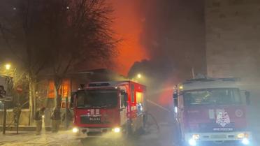 Масштабна пожежа охопила територію "Известия холл" у Москві