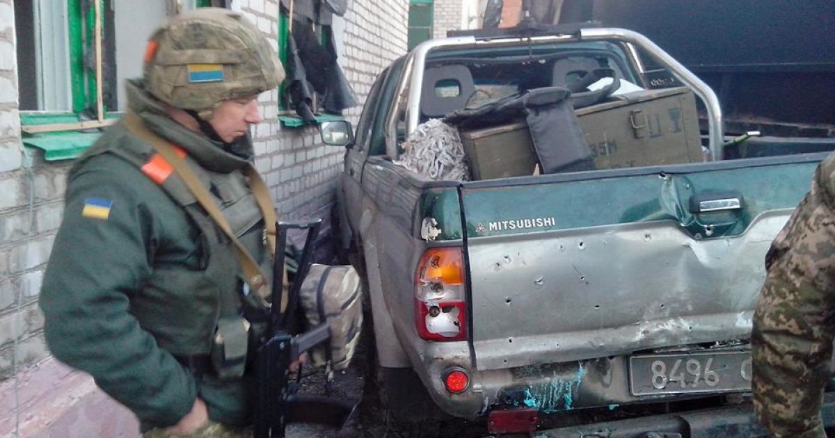 Обстреляны позиции украинских военных под Мариуполем