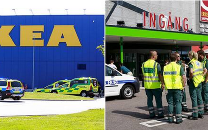 Неизвестный зарезал двух посетителей супермаркета в Швеции