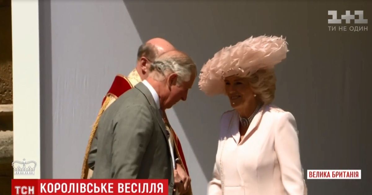 Самая экстравагантная шляпа королевской свадьбы: герцогиня Корнуольская Камилла удивила зрителей церемонии