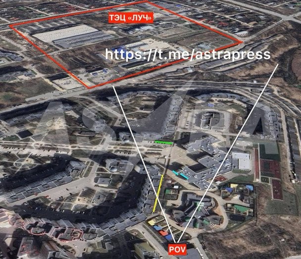 ТЕЦ «Луч» атакована в Бєлгороді. Фото: OSINT-аналіз ASTRA.