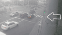 Место ДТП во Львове за мгновение до того, как отца с дочерью сбили два авто