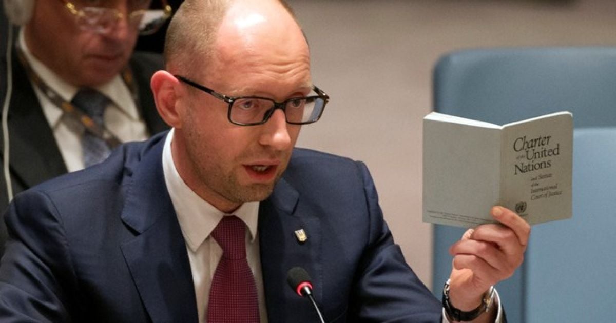 Яценюк запевнив ООН у готовності до переговорів із Росією