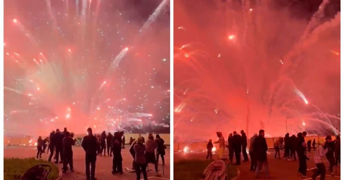 Салют у Москві 9 травня запустили по натовпу людей / Колаж: ТСН.ua