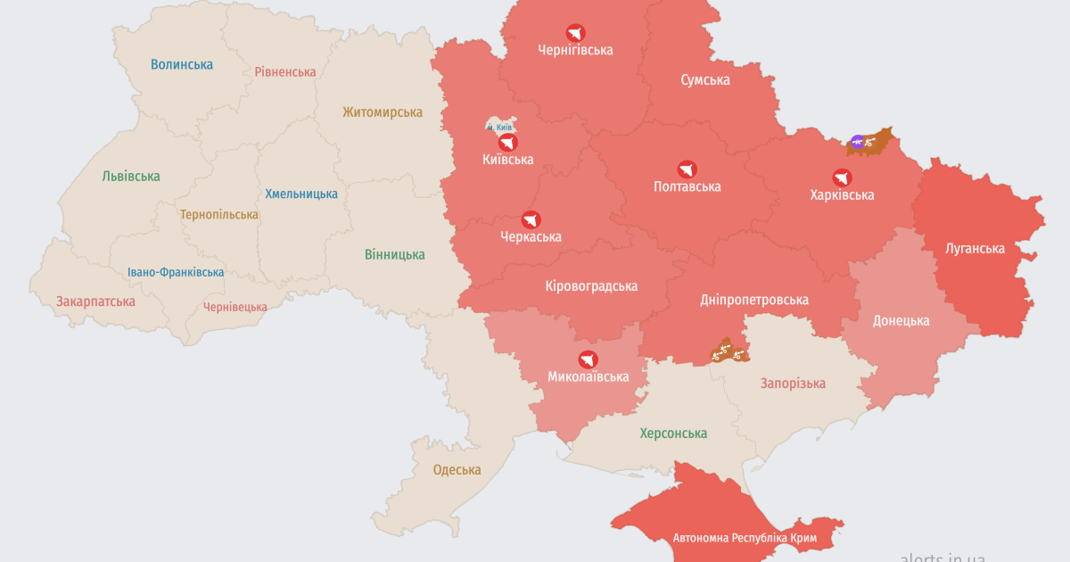 Мапа тривог