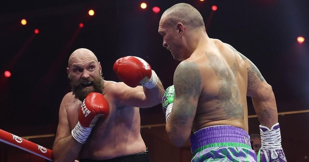 Усик – Ф'юрі / Фото: instagram.com/matchroomboxing