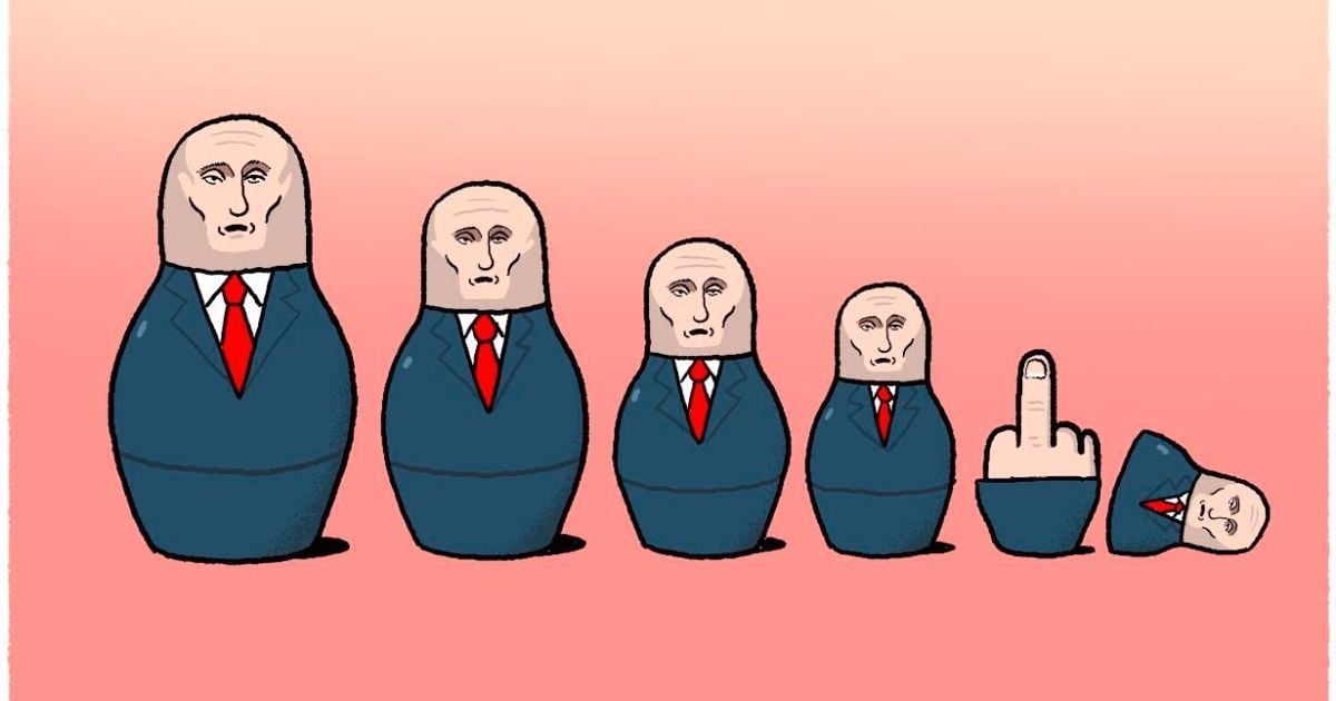 Від Наполеона до матрьошки: в усьому світі малюють карикатури на агресію Путіна на Донбасі