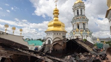 Києво-Печерська лавра після атаки_4 / © Офіс президента України