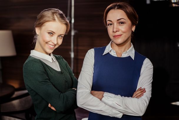 Анна Сагайдачная и Людмила Загорская / © пресс-служба канала "1+1"