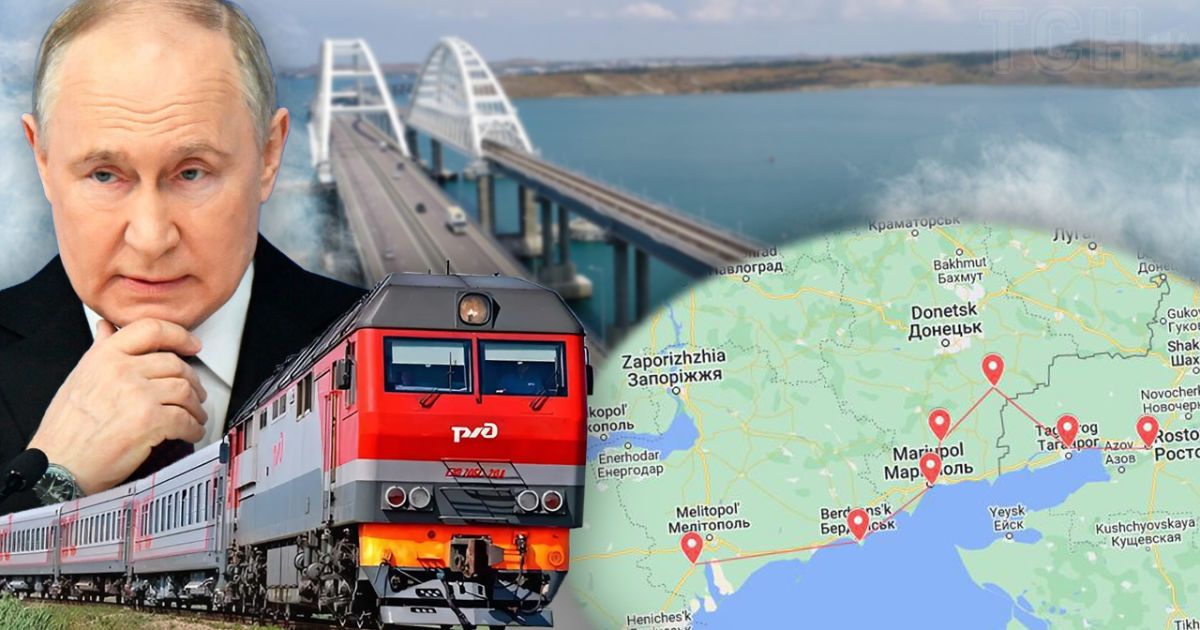 РФ строит по суше альтернативу Крымскому мосту/Коллаж ТСН.ua
