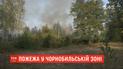 Чрезвычайникам удалось потушить пожар в Чернобыльской зоне