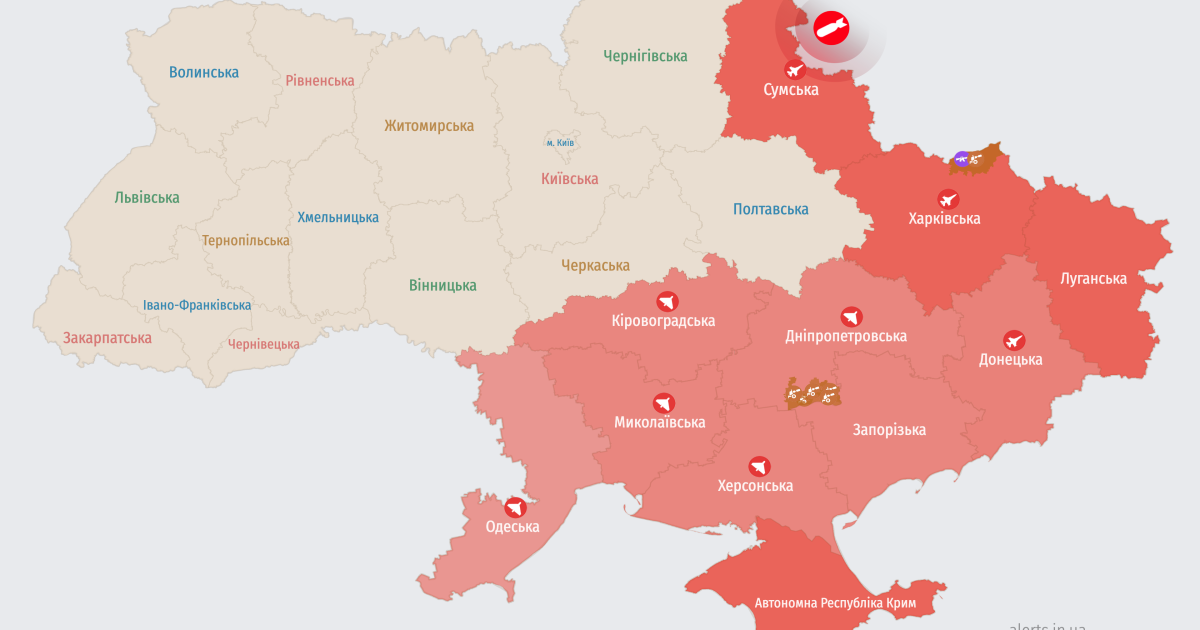 Карта тревог
