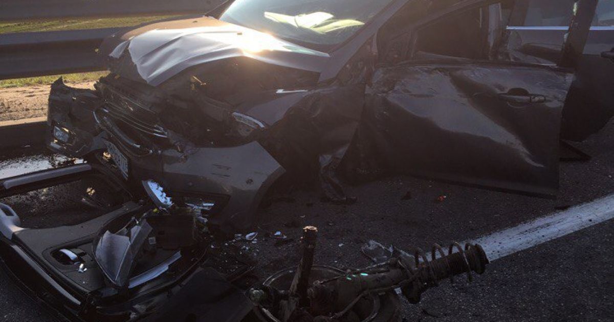 Фото з місця масштабної аварії / © vk.com/dtp_avarii_voronej