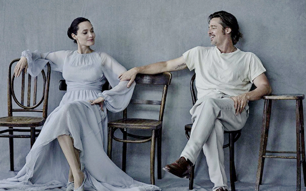 Джолі та Пітт знялися у спільному фотосеті / © Vanity Fair