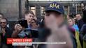 Учасники мітингу під АП ображали знімальну групу ТСН непристойними жестами