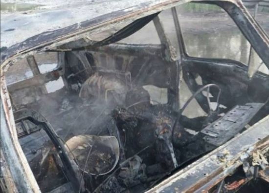 На Запоріжжі вибухнув автомобіль колаборанта, який у своєму кафе годував окупантів: фото