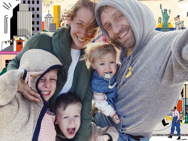 Стася Ровинская с мужем и детьми / © instagram.com/sia_rovinska