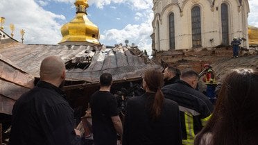 Києво-Печерська лавра після атаки_8 / © Офіс президента України