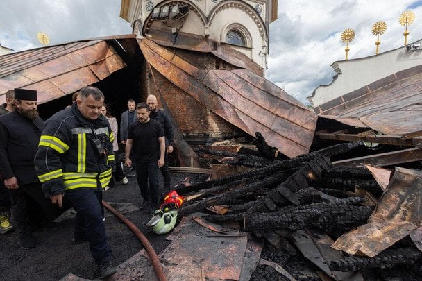 Наслідки обстрілу / © Офіс президента України