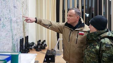 Дуда на білоруському кордоні_2 / © twitter.com/AndrzejDuda