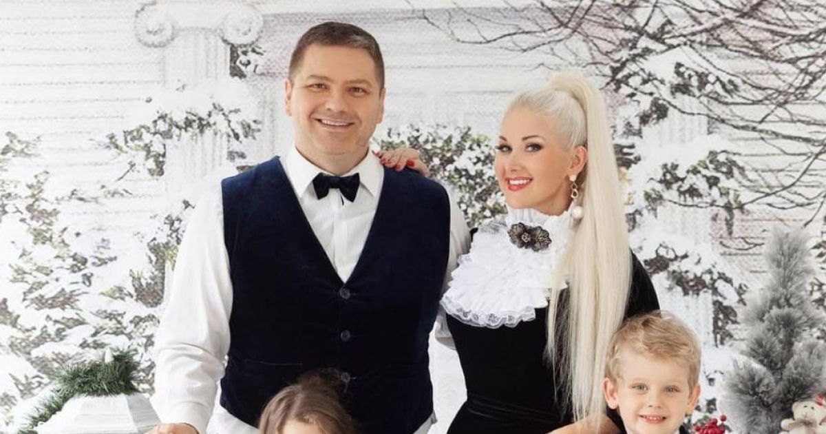 Катерина Бужинська з родиною