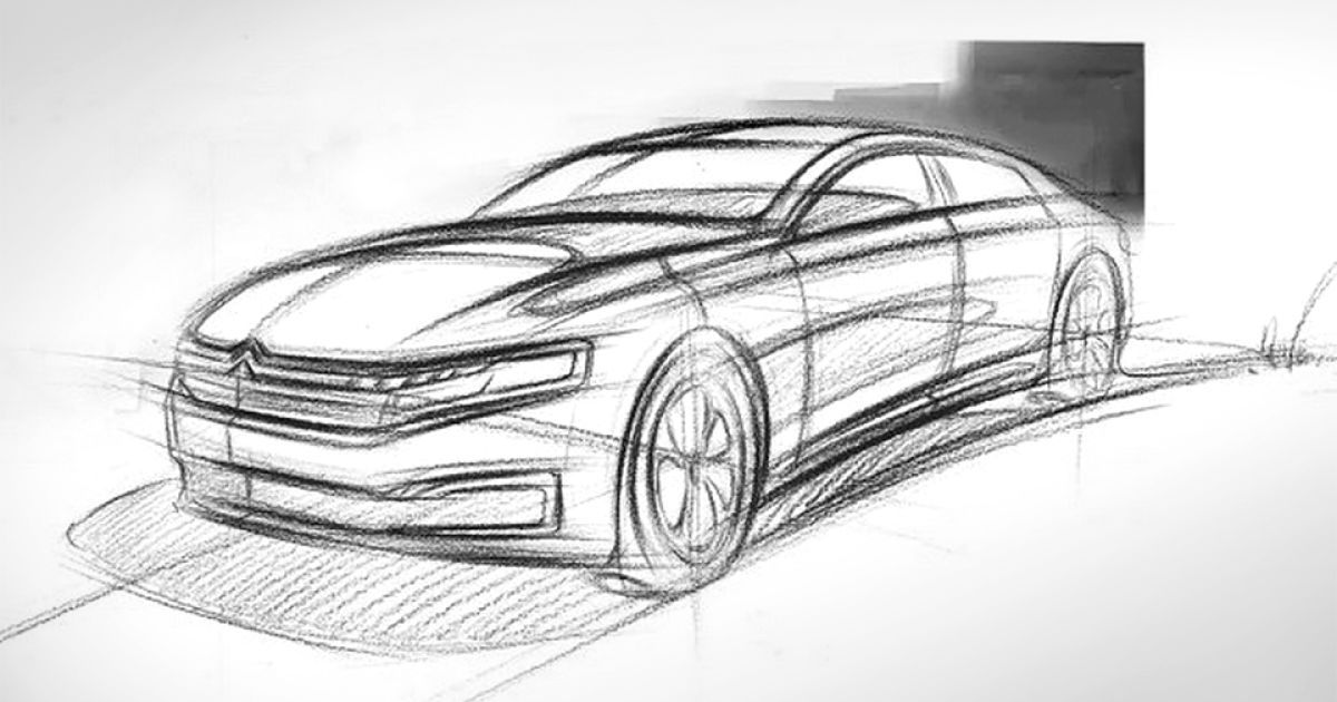 Французы показали тизер нового флагманского седана Citroen С6