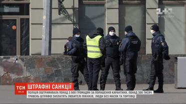 Полиция оштрафовала более 3,5 тысячи украинцев за нарушение карантина